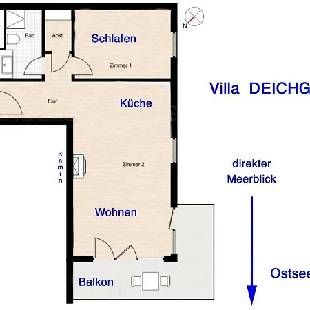 Deichgraf Meerblick Apartment *